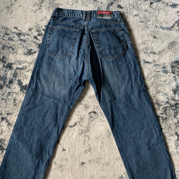 HURLEY STRAIGHT LEG MID WAISTED JEANS SIZE 28 - Picture 2 of 5